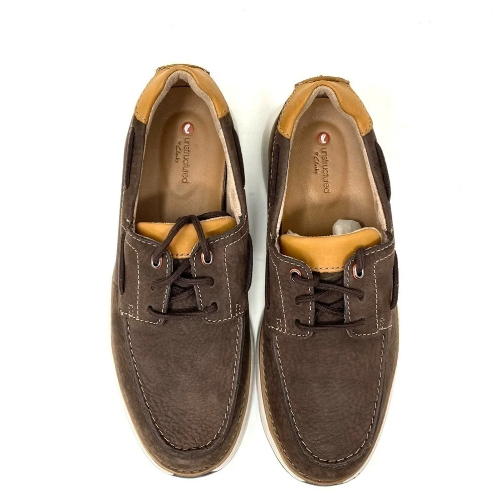 Clarks Mens Un Pilot Lace Brown